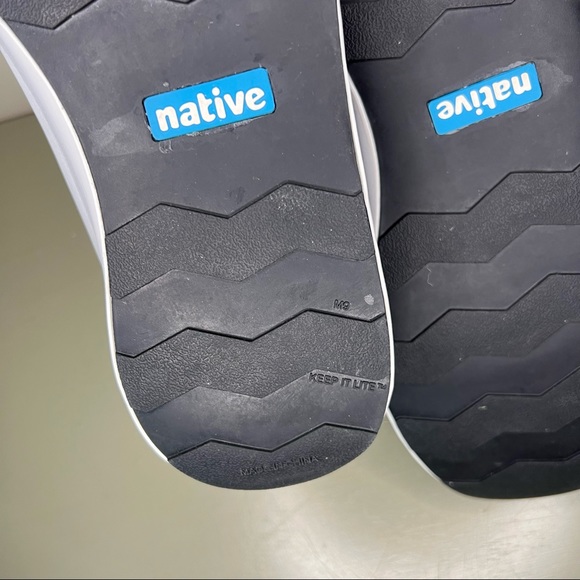 Native Apollo Grey Chelsea Rain Boots Men 9 Women 11 - Picture 9 of 10